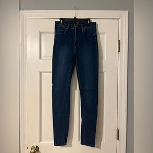 Lulu’s Just Black Dark-wash Jeggings Size 28